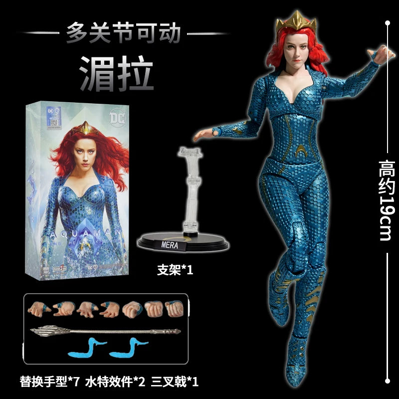 Justice League Anime Figure Superman, Batman, Wonder Woman, Aquaman Mera