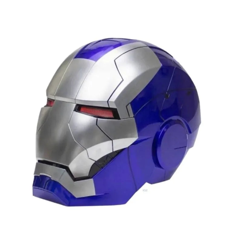 Marvel Iron Man Helmet Live Action Simulation Helmet Gold Silver Electric Voice Control