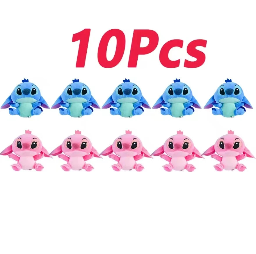 12cm 20cm 25cm Stitch Stuffed Plush Models Cartoon Dolls Anime Toys