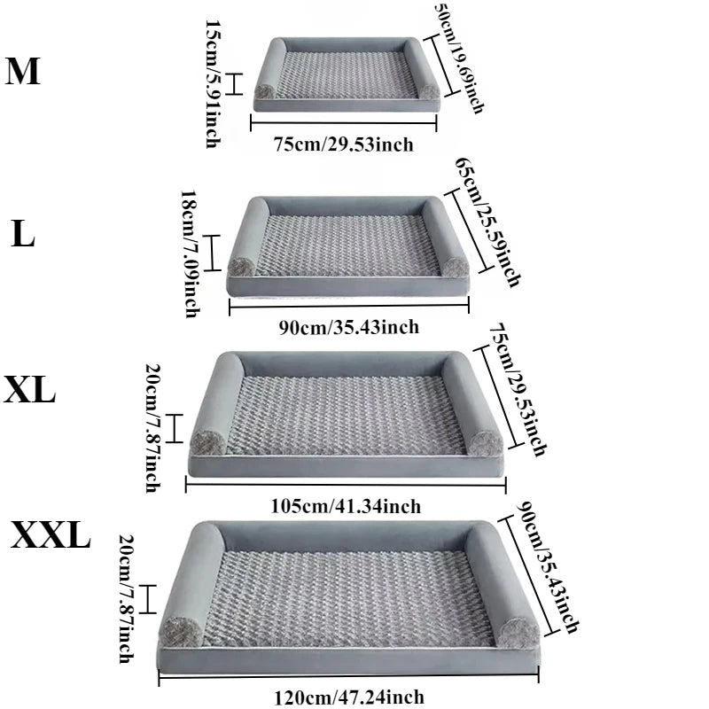 Luxury High-Quality Dog Bed Mats Cat Nest Comfortable and Detachable Apply To Puppy Medium Large Dog Cat Soft Pet Bed Supplies