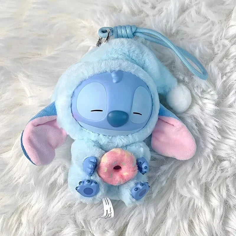 Mystery Disney New Stitch Eat Some Thing Before Sleep Series Vinyl Blind Box Bag Pendant Cute Plush Doll