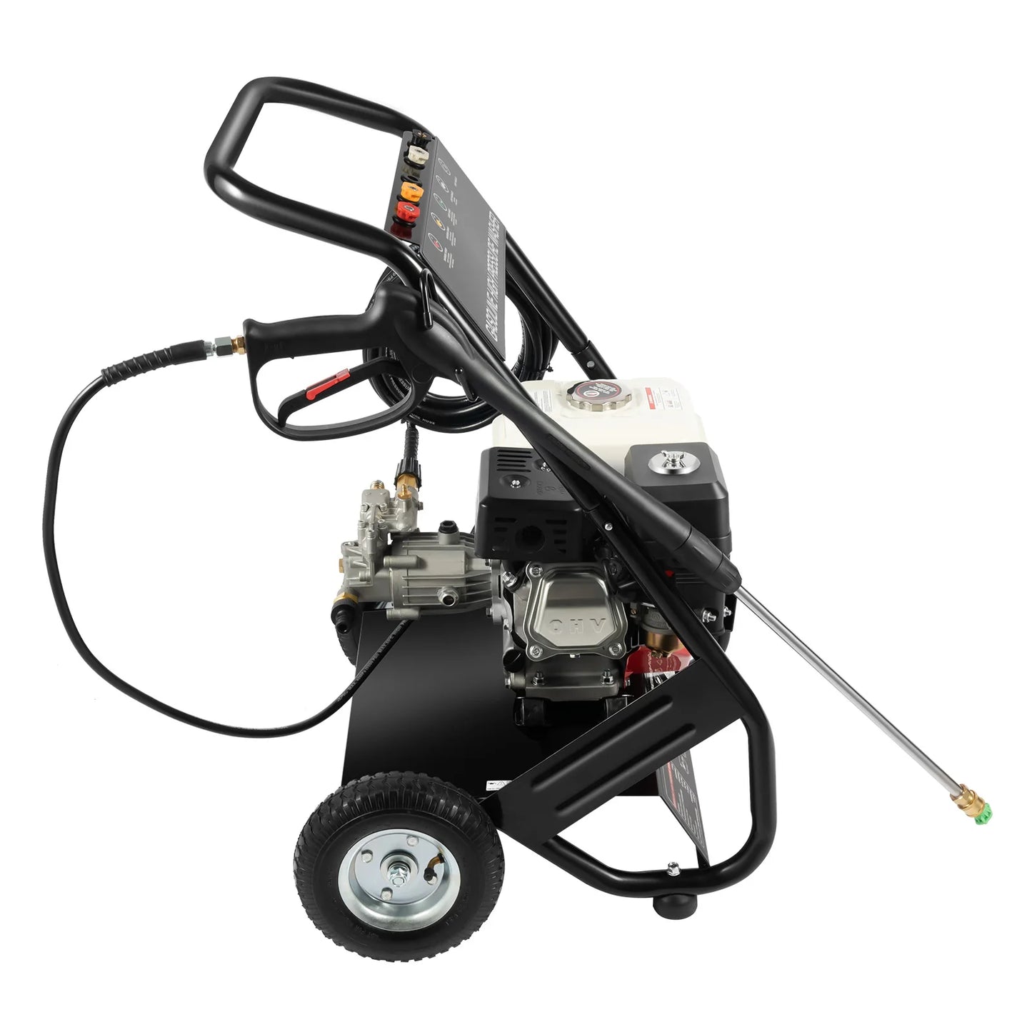 7.5HP 2200 PSI Pressure Washer with 5 Different Nozzles High Pressure Petrol Cleaner Pressure Washer