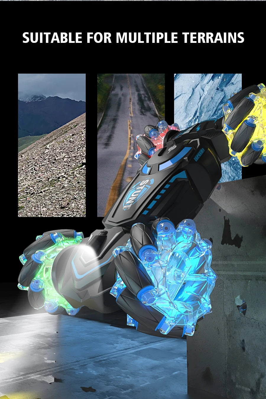 4WD RC Stunt Car Rotation Drift 2.4G Wireless RC Car