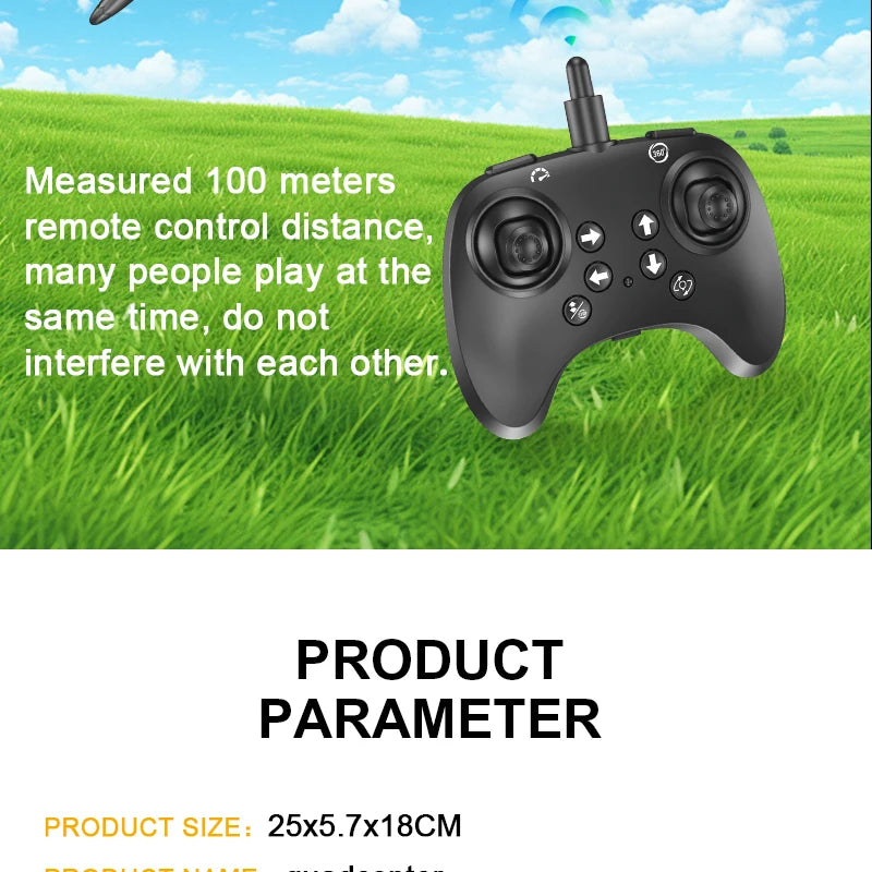 2.4G Remote Control Fighter Electric Foam Glider Stunt Tumbling UAV Helicopter with LED Lights