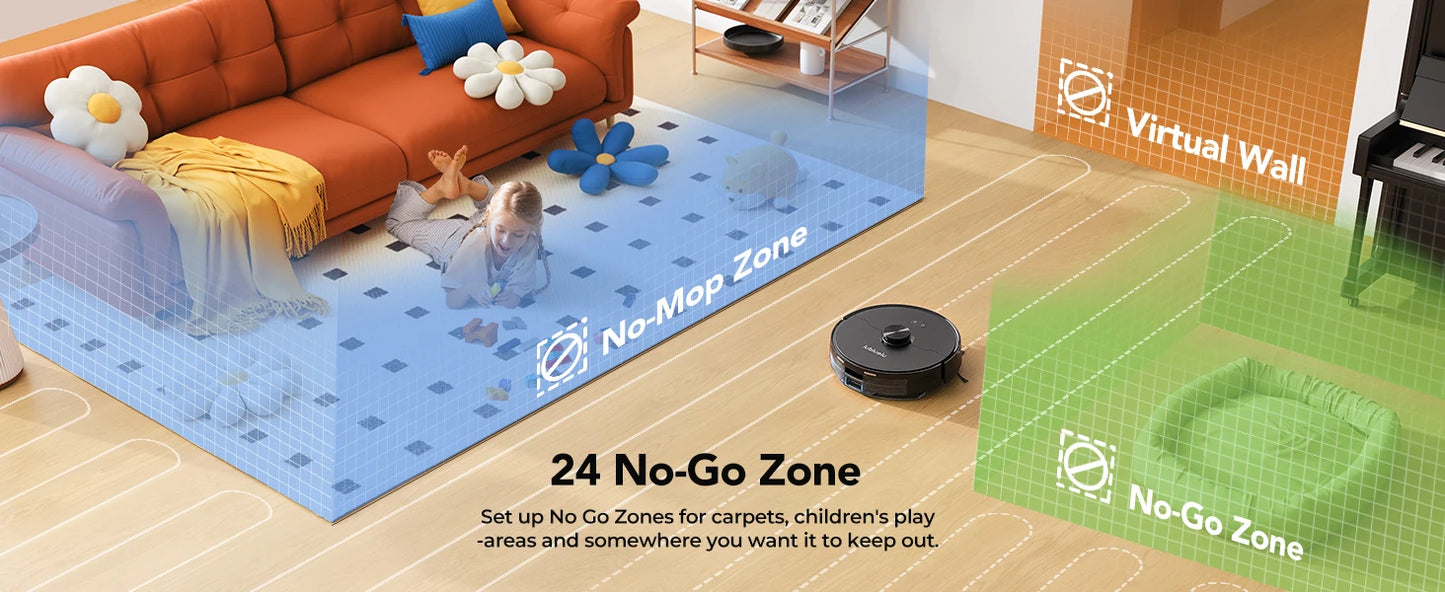 L15 ultra Robot Vacuum And Mop Combo 3 In 1 Vacuum Cleaner Auto-Charging 5 Maps