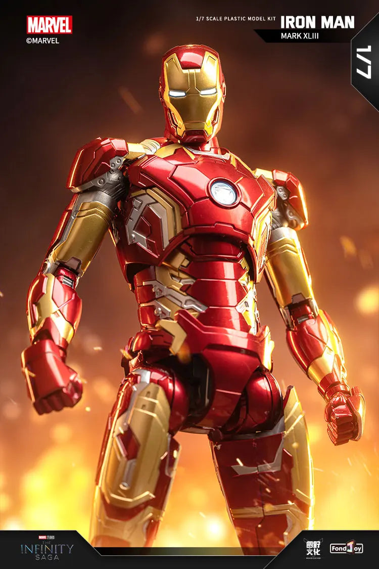 Marvel Anti-Hulk Armor Assemble Toy Movie Character Model 18 Inches Action Figures LED Emit Light Model Gift
