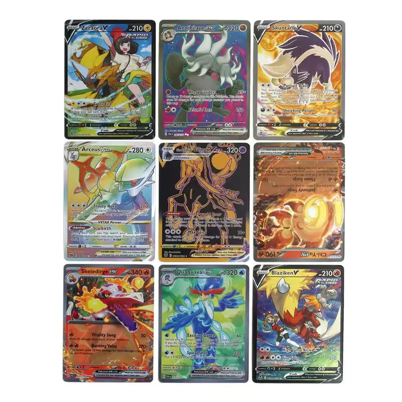 Pokémon Cards PKM Whole Set Foil 36 Packs 1ST Edition PTCG Proxy Card Classic Base Booster