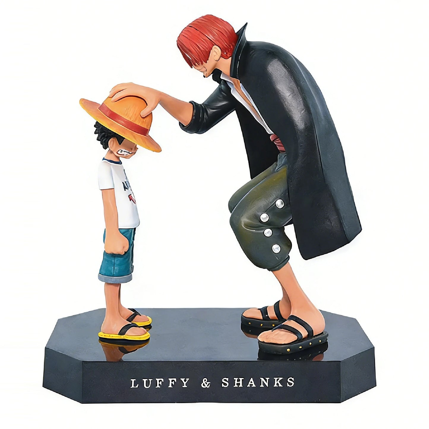 18cm One Piece Anime Figure Four Emperors Shanks Straw Hat Luffy Action Figure