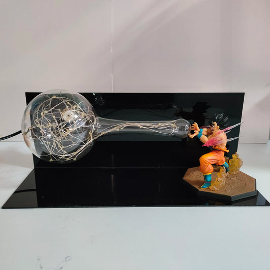 Dragon Ball Anime Son Goku KaMeHaMeHa Colorful Lamp Led Bulb Action Figures Model DIY Decoration
