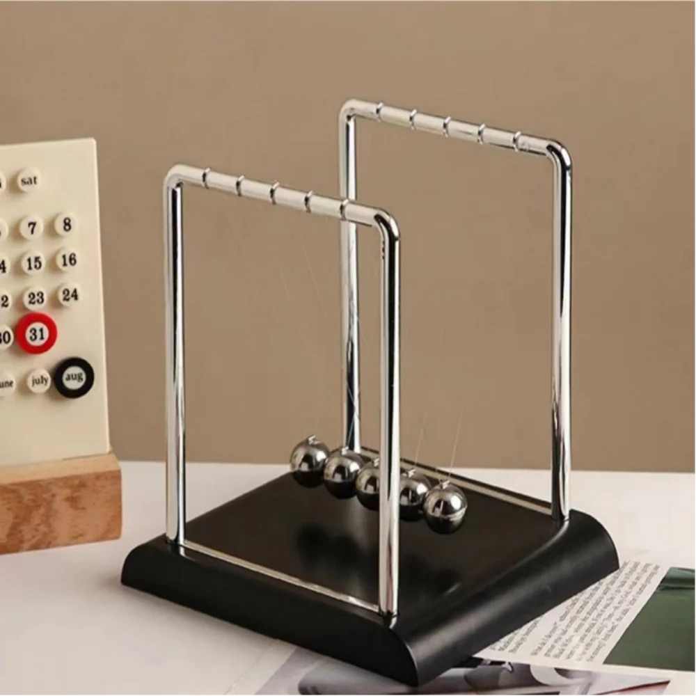 Newton's Cradle Balance Steel Ball Teaching Supplies Physics Science Pendulum Desktop Toys Home Decoration