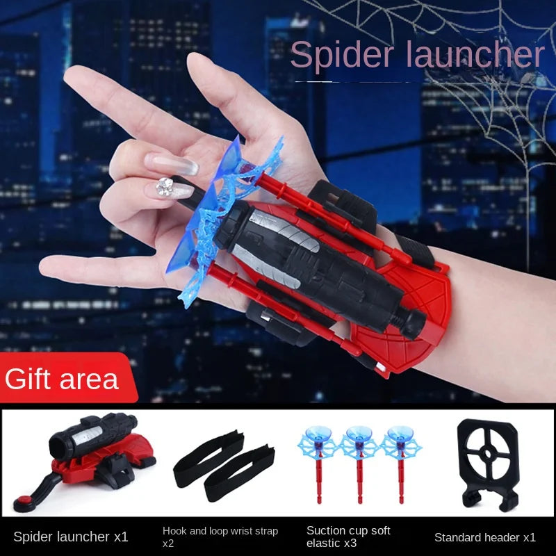 Anime Character Children Wrist Spiderman Glove Launcher Set Role Play Figures