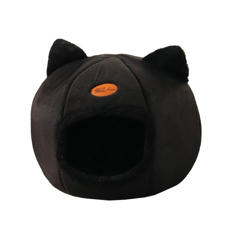 New Deep Sleep Comfort Cat Bed Iittle Mat Basket Cave Nest
