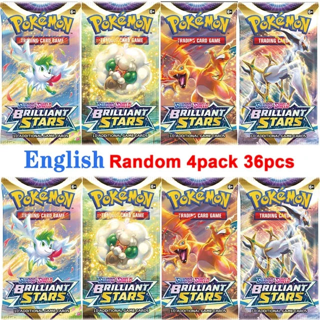 4 Pack Pokemon Cards 151 Team up Sun & Moon Thunder English Trading Card Collectible