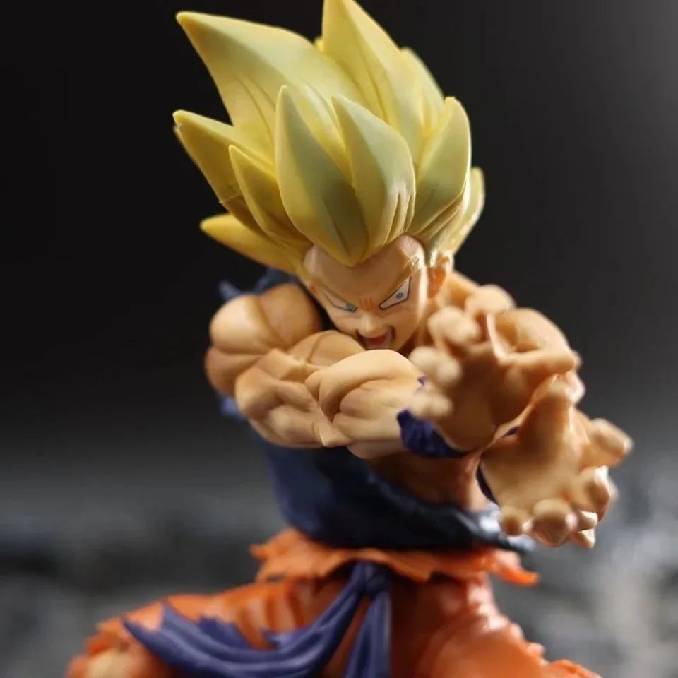 Dragon Ball Z Son Goku Battle Damage Shockwave Manga Statue Pvc Action Figurine Collectible Model Doll Toys Gift