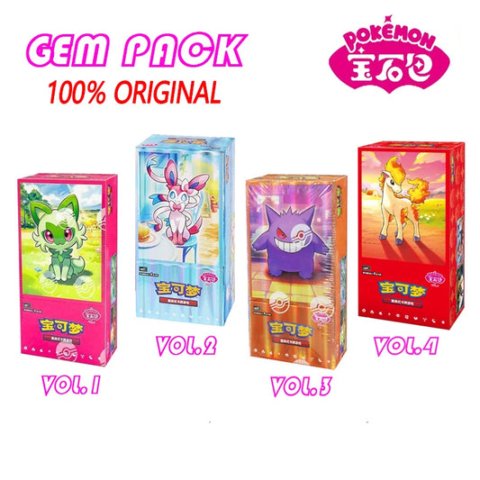 Original Pokemon Gempack Cards Vol.4 Vol.3 Vol.2 Vol.1 Trading PTCG Bag Card Gift