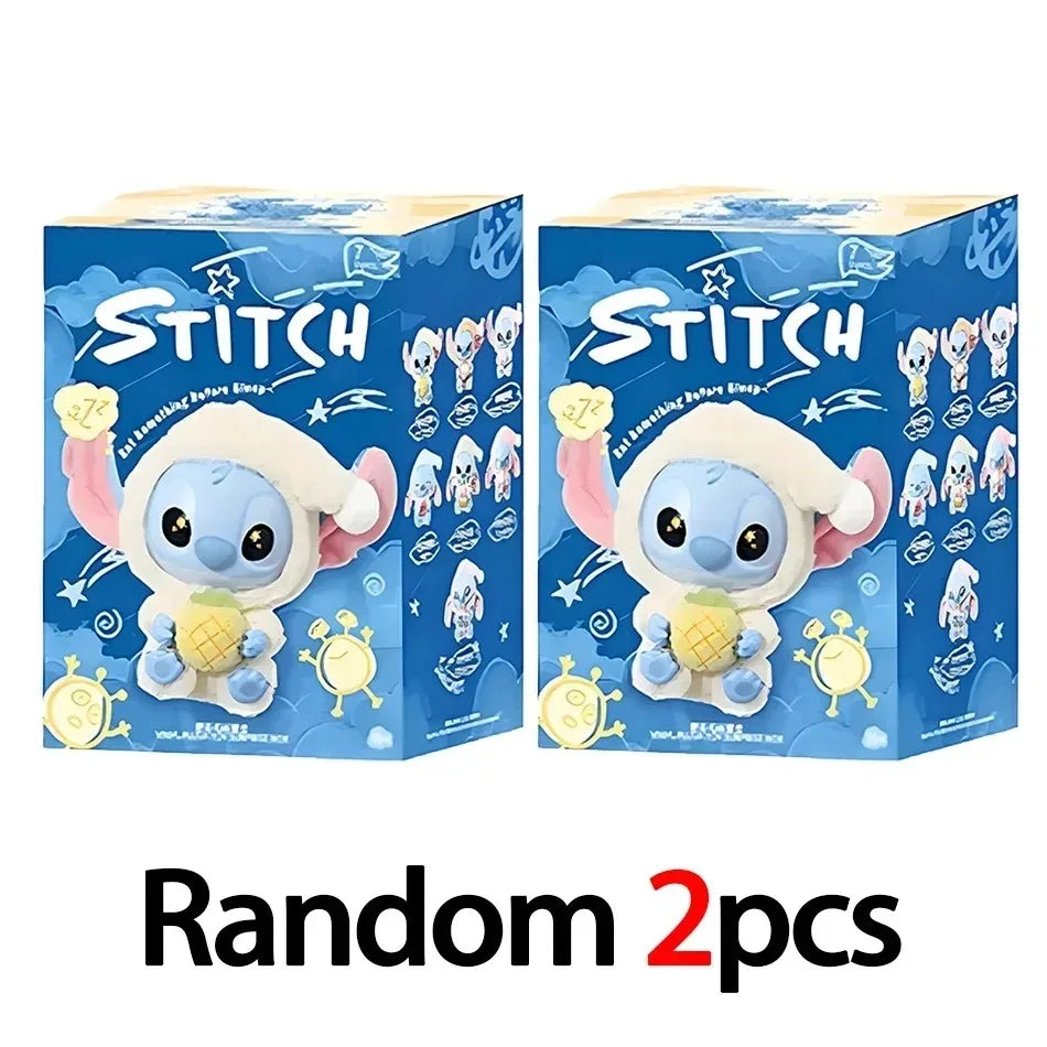 Mystery Disney New Stitch Eat Some Thing Before Sleep Series Vinyl Blind Box Bag Pendant Cute Plush Doll