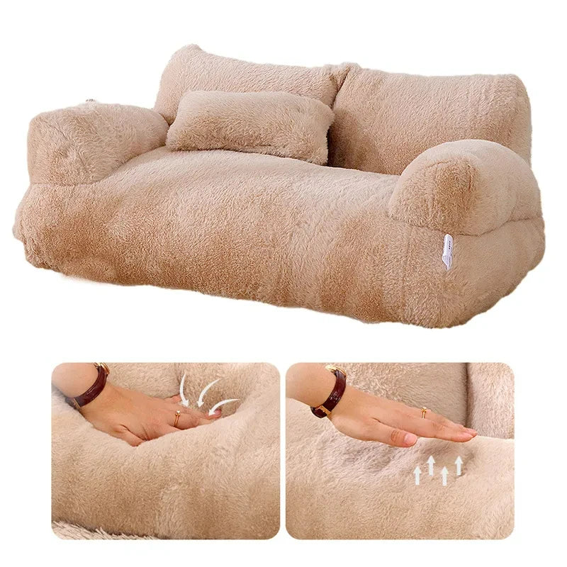 Luxury Cat Bed Sofa Winter Warm Nest Pet Bed for Small Medium Dogs Cats