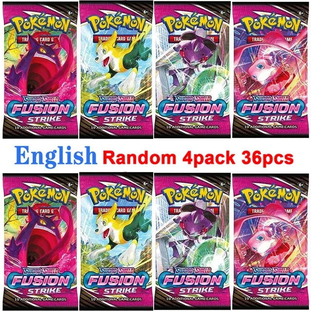 4 Pack Pokemon Cards 151 Team up Sun & Moon Thunder English Trading Card Collectible