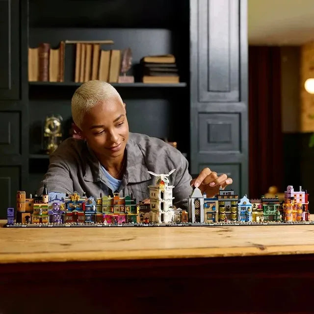 FIT 76444 Alley Shop Building Blocks Creative Brick Toys For Home, Christmas Birthday Gifts