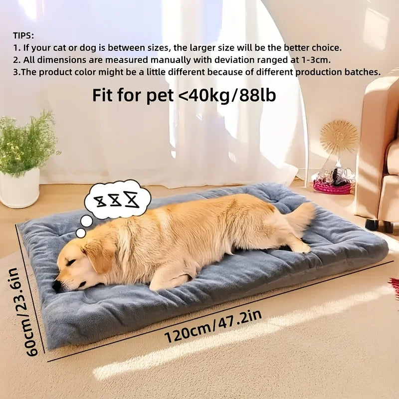 Dog Pet Beds Extra Large Plush Bed Sofa Thickened Super Soft Polyester Mat For Large Dog