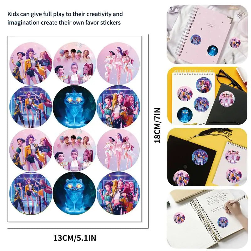 Kpop Demon Hunter Birthday Gift Bag Paper Box Party Favors Goodie Filler Candy Box Storage Party Supplies
