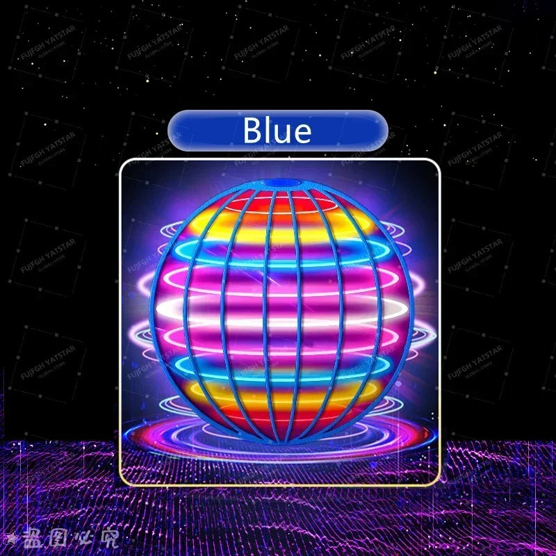 Flying Ball Children's Hand Controlled Color LED Cosmic Globe 360 ° Rotating Suitable for Indoor and Outdoor