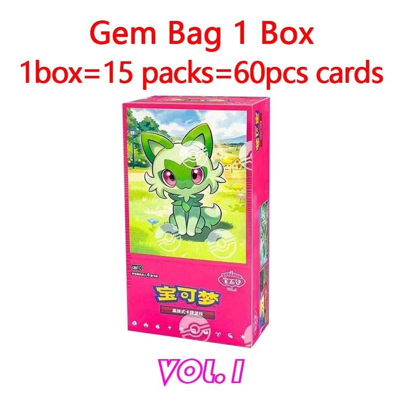 Original Pokemon Gempack Cards Vol.4 Vol.3 Vol.2 Vol.1 Trading PTCG Bag Card Gift