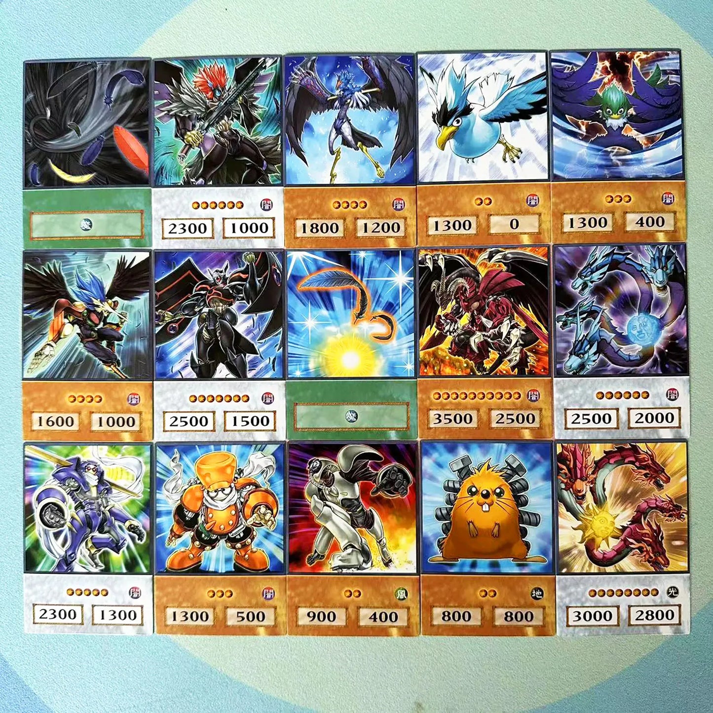 100pcs Yu-Gi-Oh Anime Style Cards Blue Eyes Dark Magician