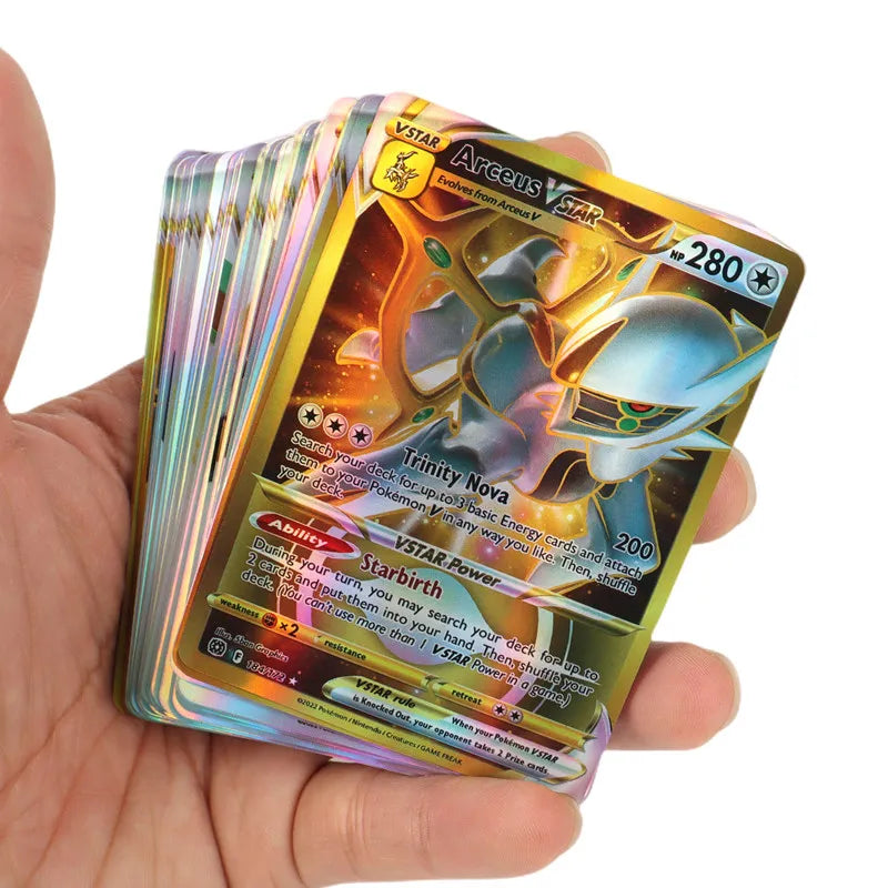 New Holographic Pokemon Cards Scarlet Violet 80Vmax 20EX English Letter Pokemon Trading Card