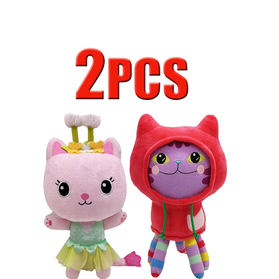 25cm 7-piece Gabby Doll House Plush Toy Perfect Kids Christmas Gift