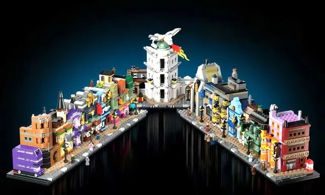 FIT 76444 Alley Shop Building Blocks Creative Brick Toys For Home, Christmas Birthday Gifts