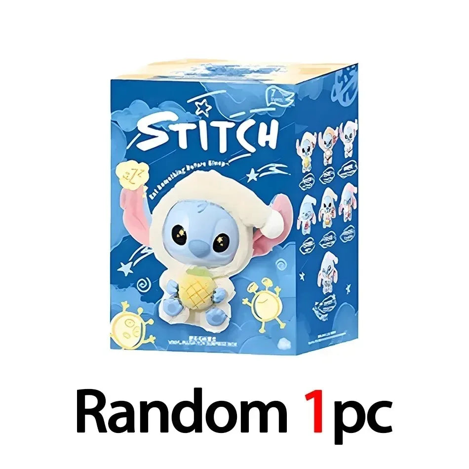Mystery Disney New Stitch Eat Some Thing Before Sleep Series Vinyl Blind Box Bag Pendant Cute Plush Doll