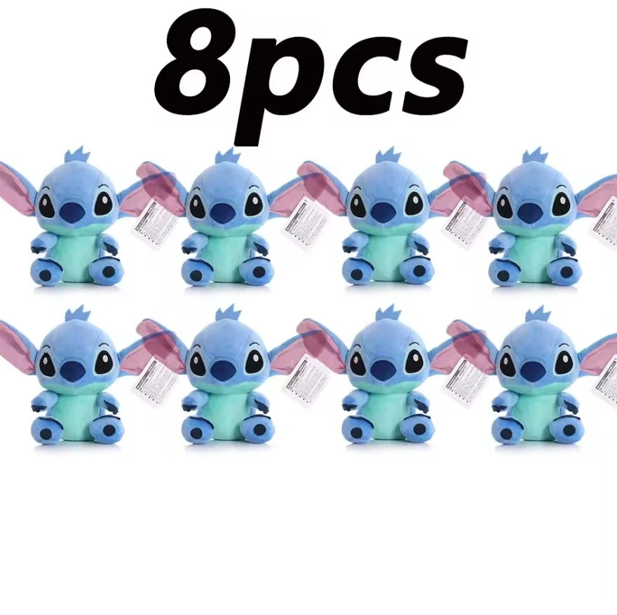 12cm 20cm 25cm Stitch Stuffed Plush Models Cartoon Dolls Anime Toys