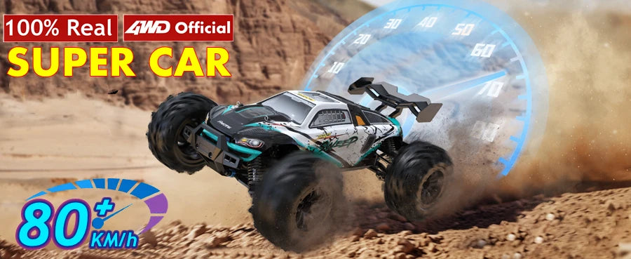 4WD Remote Control Car Off Road 4x4 RC High Speed Buggy Truck Super Brushless 50 or 80KM/H Fast Drift Racing Toy Kids Adults
