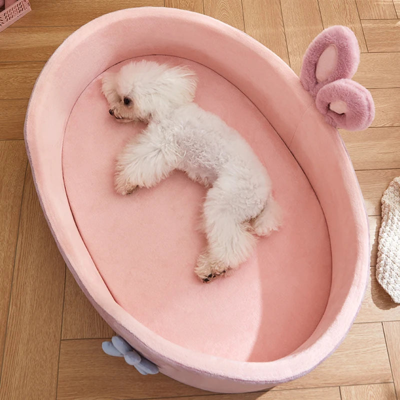 Detachable Washable Dog Sleeping Bed Soft Comfortable Warm Cat Bed for Four Seasons