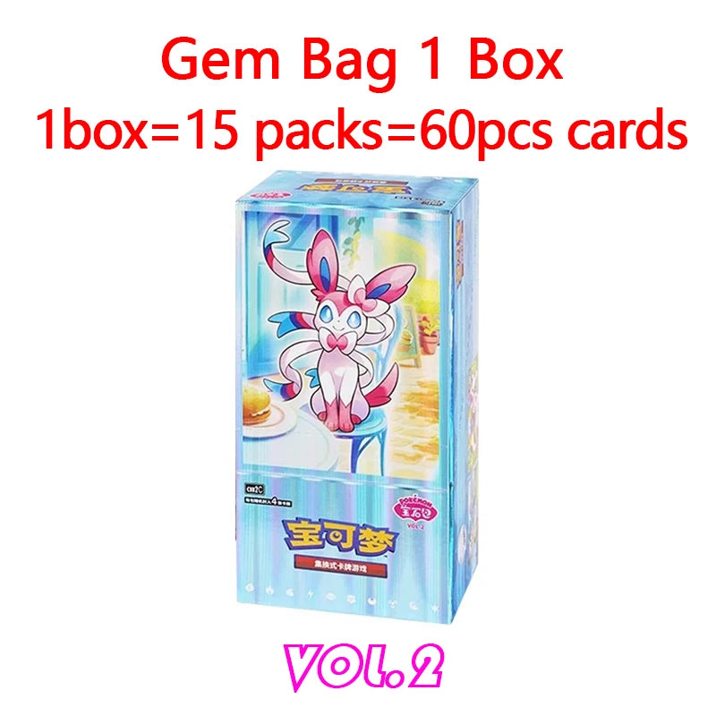Original Pokemon Gempack Cards Vol.4 Vol.3 Vol.2 Vol.1 Trading PTCG Bag Card Gift