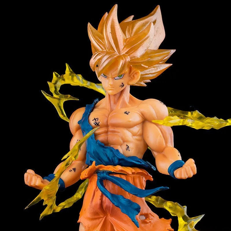 Hot Anime Dragon Ball Son Goku Super Saiyan Figure 17cm/6.69in Action Figure Model Gifts Collectible Figurines for Kids