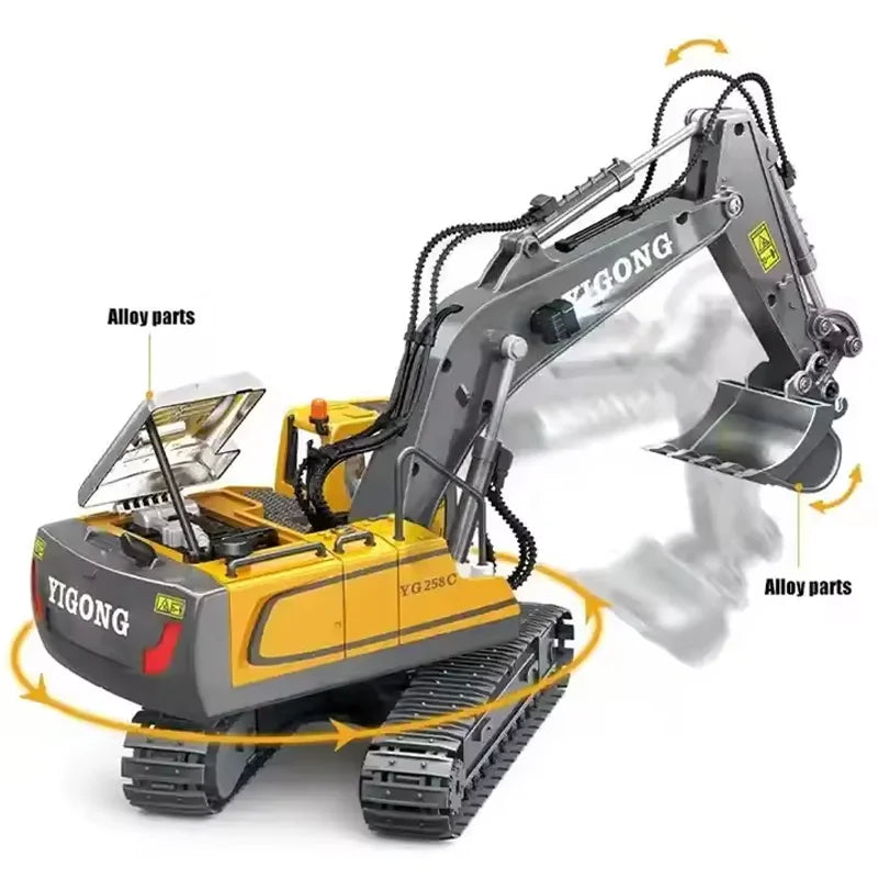 RC Car Children Toy Remote Control Car Excavator Dump Truck Bulldozer