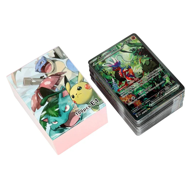 New Holographic Pokemon Cards Scarlet Violet 80Vmax 20EX English Letter Pokemon Trading Card