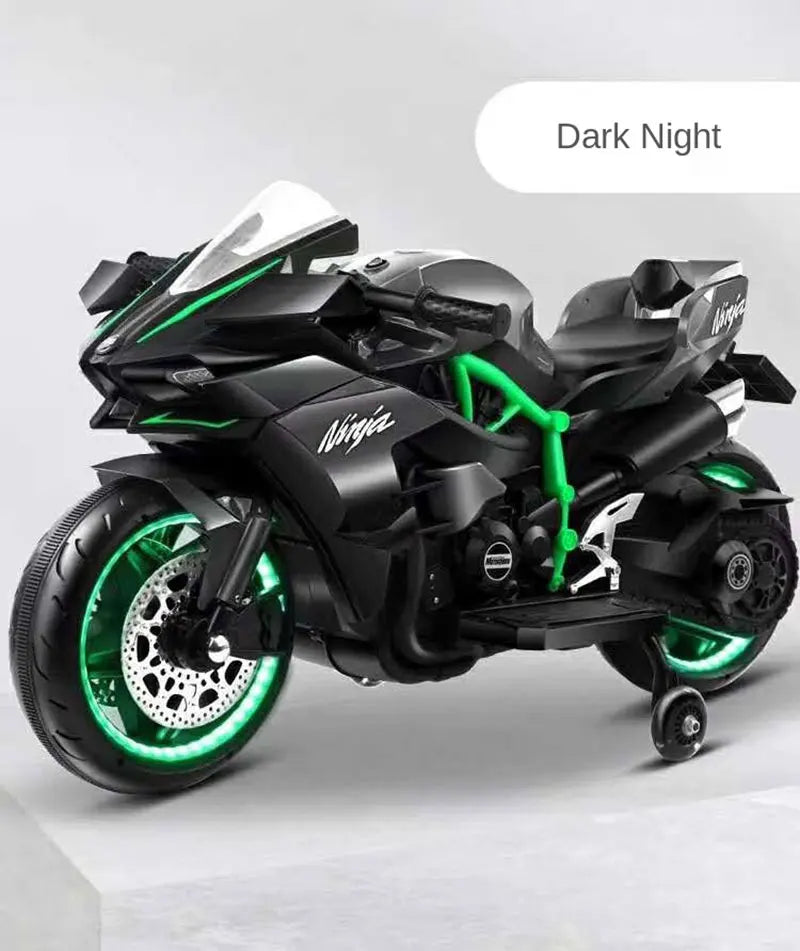 1.1M Long Children Electric Two Wheeled Rechargeable Drive Motorcycle For 3-9 Years Kids Ride On