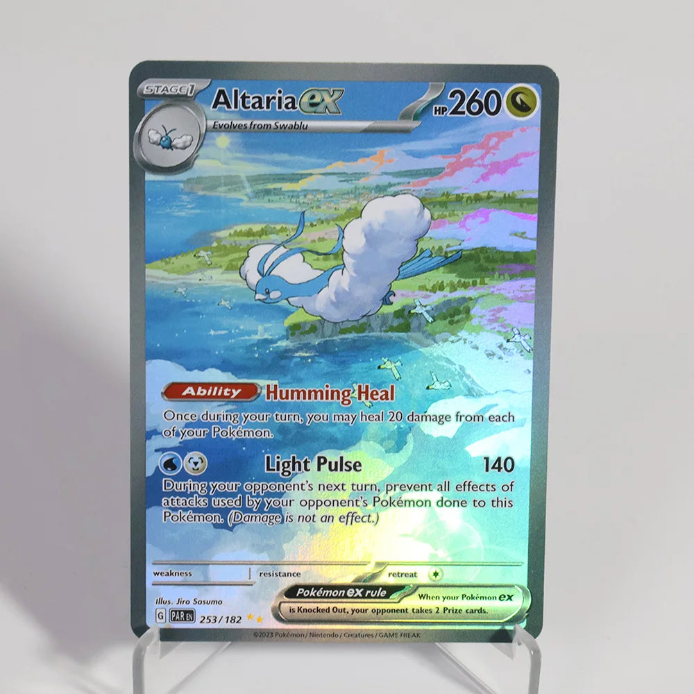 PKM Foil Proxy Cards Latios & Pikachu Greninja Holographic Game Trading Collection