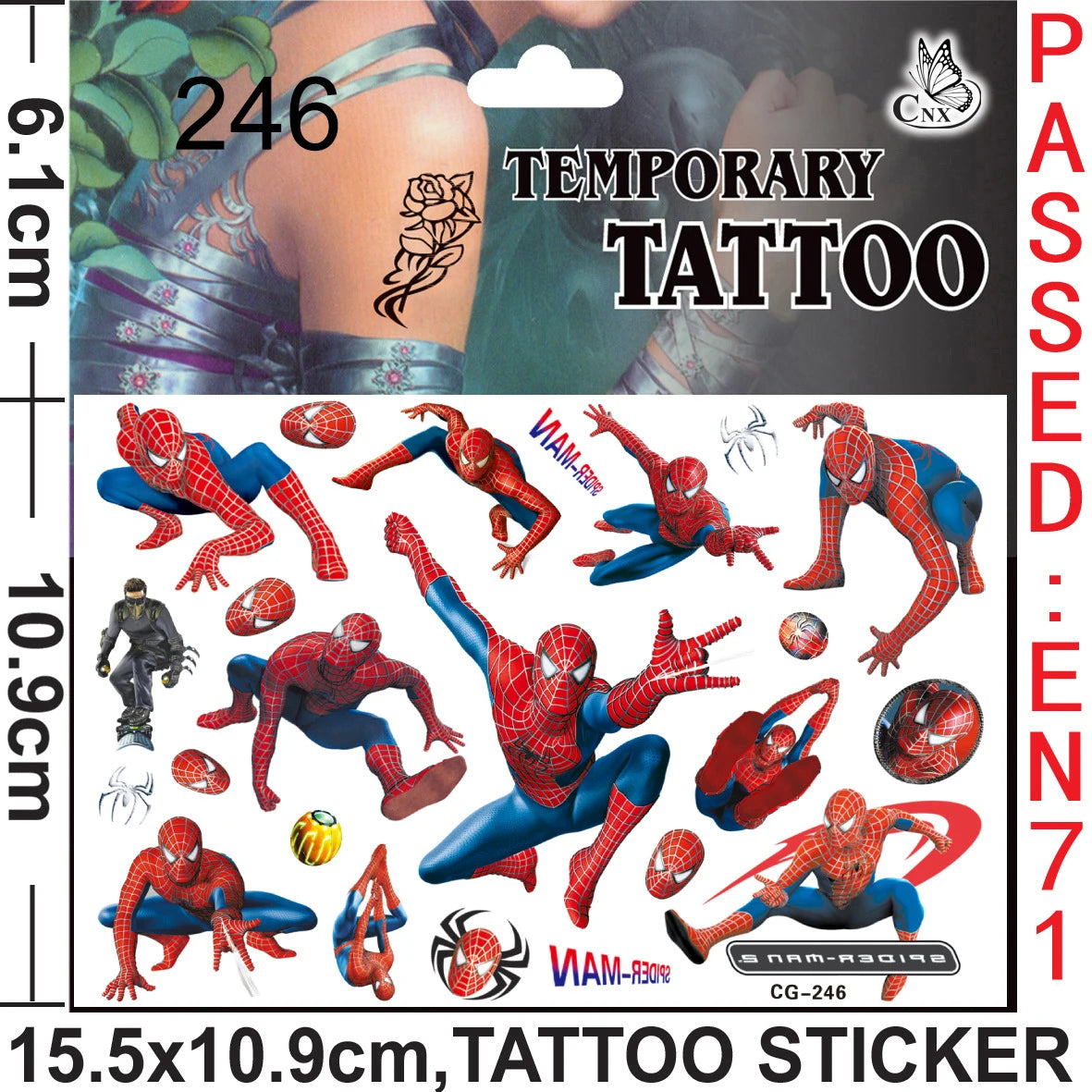Disney Spiderman Party Kids Favor Toys includes Slap Bracelets Tattoo Stickers Blowouts Gifts Bags Set for Party Decorations