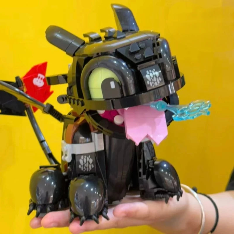 MINISO Disney 10375 Cute Pets Toothless Night Fury Dragon Building Blocks Toy Christmas Gifts