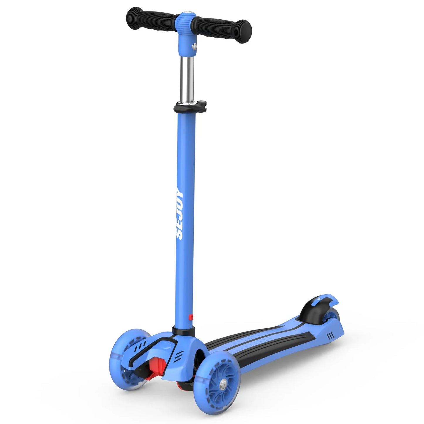 Adjustable foldable pedal Kids Scooter Light-Up 3 Wheels Adjustable Height to Steer for Ages 3-10