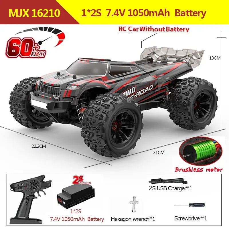Hyper Go MJX 4WD RC Car 70KM/H Brushless  RC Racing Car Remote Control Cars Off-Road Truck Toys