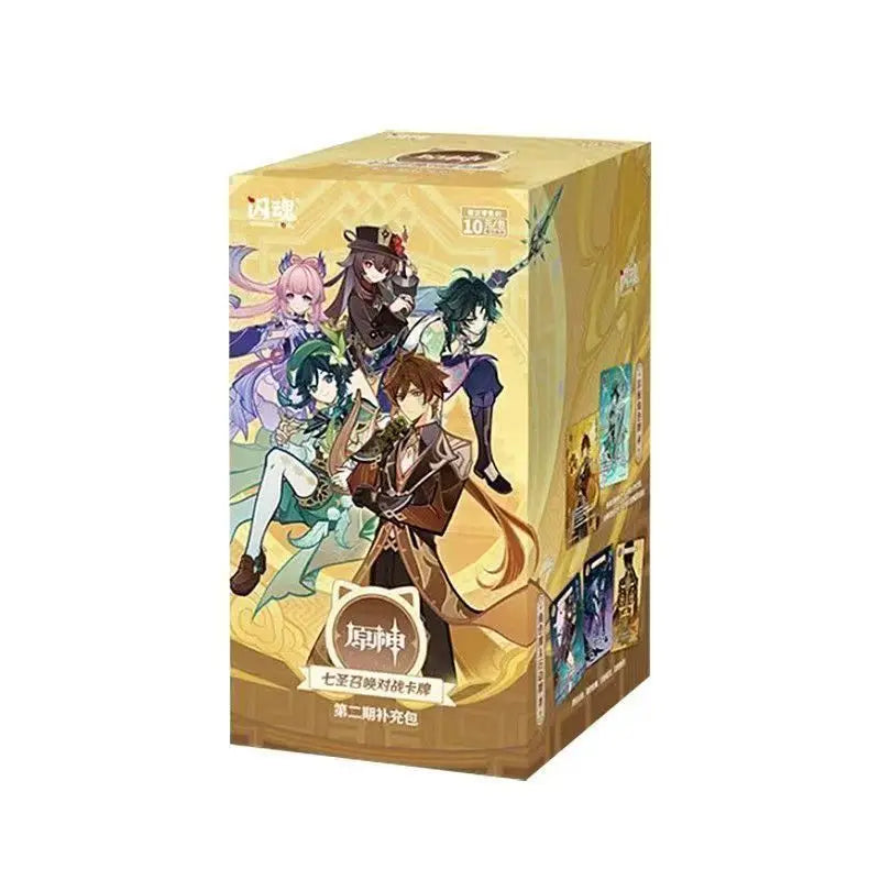Genuine Genshin Impact Card Seven Saints Summon Battle Competitive Card Booster Pack Collect Peripheral Collectible Cards