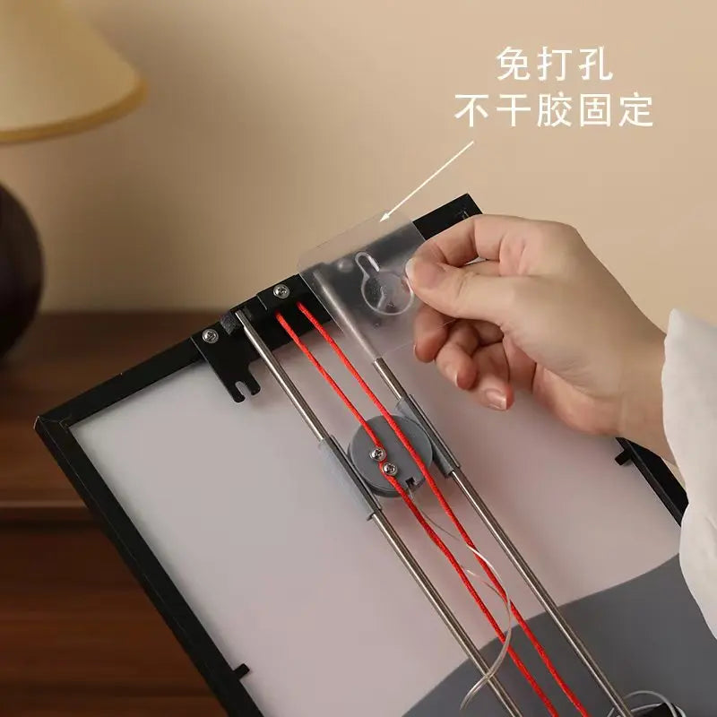 Kinetic Sunrise Sunset Wall Lamp Adjustable Dual Pull Ropes Night Light Moves With The Sun Bedroom Decorative Wall Light Gift