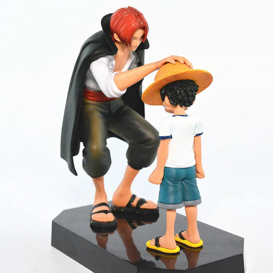 18cm One Piece Anime Figure Four Emperors Shanks Straw Hat Luffy Action Figure