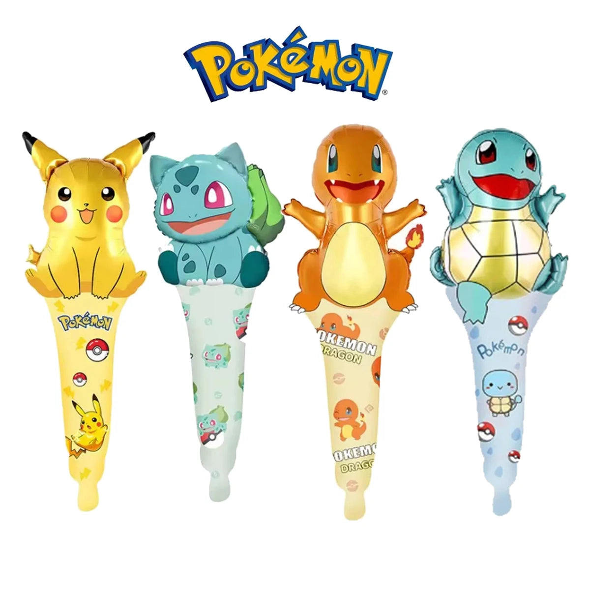 Pikachu Birthday Party Supplies Pokemon Decorations Favor Gifts - Foil Balloons Disposable Stickers Bracel Banner for Fan Events