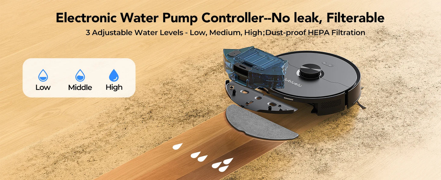 L15 ultra Robot Vacuum And Mop Combo 3 In 1 Vacuum Cleaner Auto-Charging 5 Maps